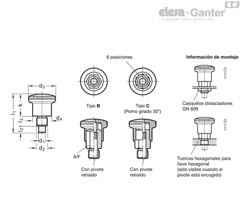Imagen 2 de GN 822.6-4-M8-B