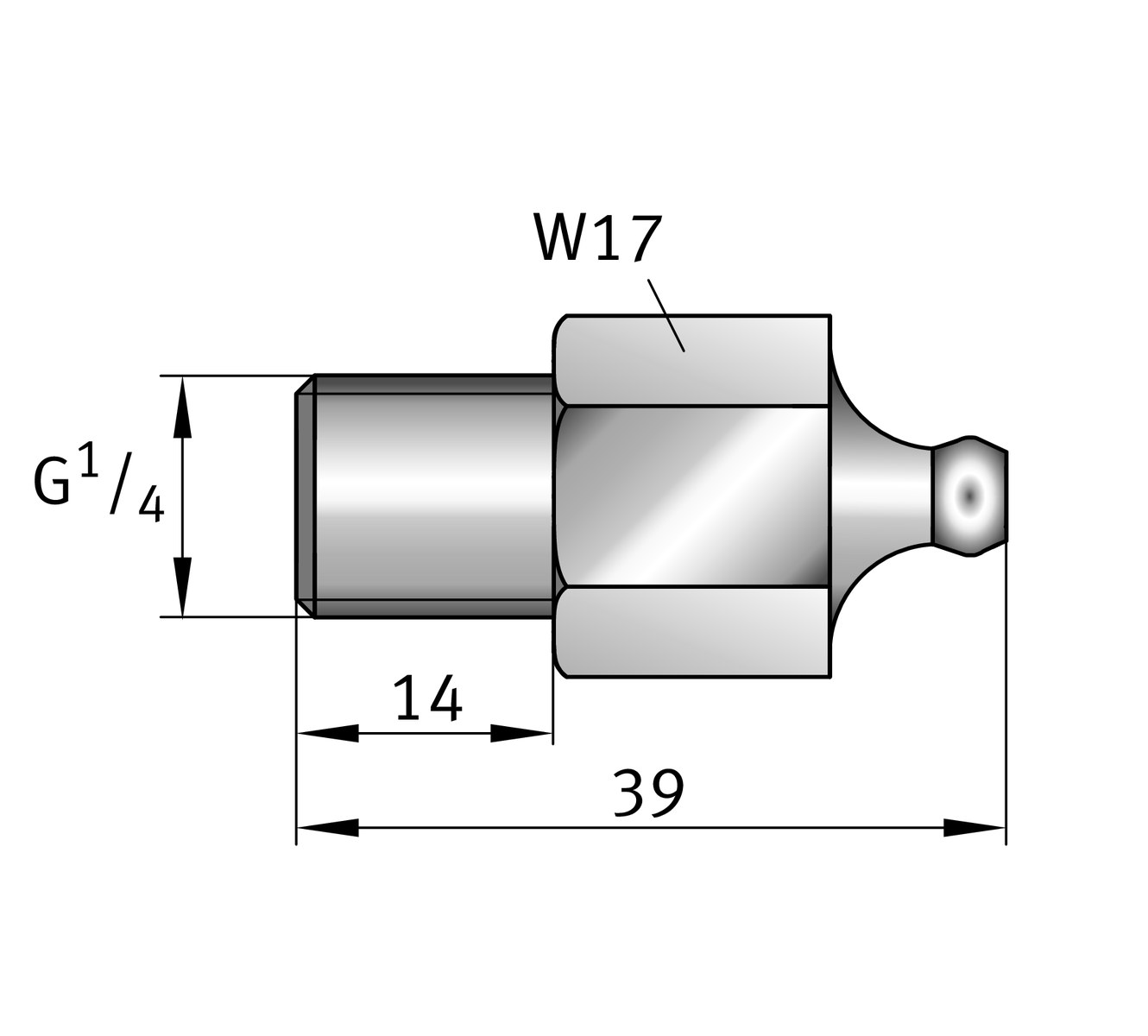 Imagen 2 de OPTIME-LW-C1.NIPPLE-PREFILL-R1/4