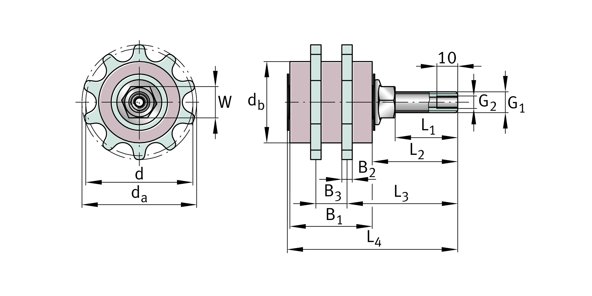 Imagen 2 de ARCALUB-X.CHAIN-PINION-16B2-Z8-G