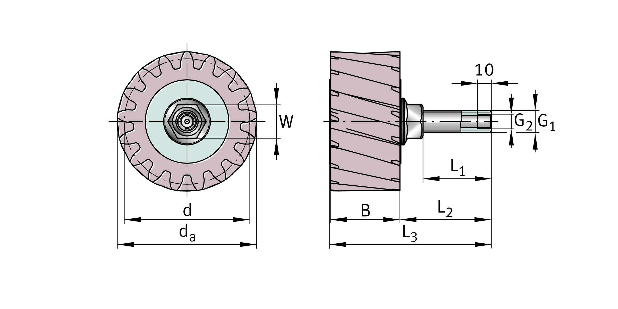 Imagen 4 de ARCALUB-X.PINION-MD6,0-Z17-B60-SR-G