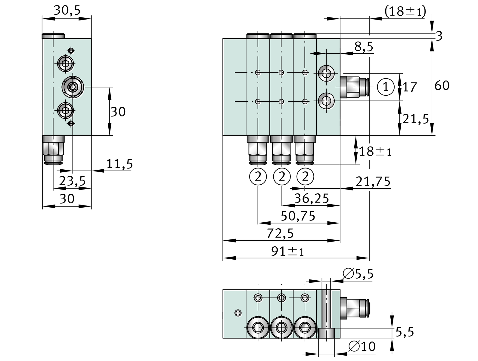 Imagen 2 de ARCALUB-X.PROGDIV-3X-RIGHT-0,05CCM