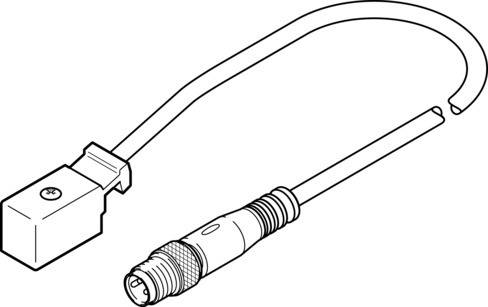 Imagen 1 de Cable de conexión - KMYZ-2-24-M8-2,5-LED
