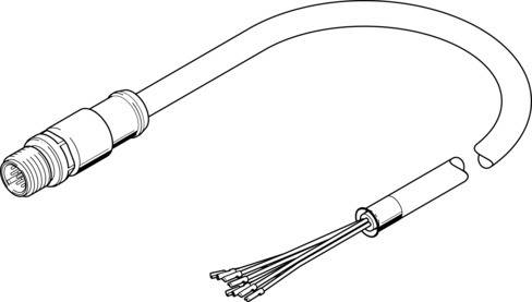 Imagen 1 de Cable de conexión - NEBS-SM12G12-E-5-N-LE12