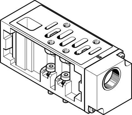 Imagen 1 de Placa de alimentación vertical - VABF-S1-2-P1A3-G12