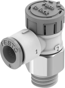 Imagen 1 de Válvula de estrangulación y antirretorno - VFOE-LE-T-R18-Q6-F1A