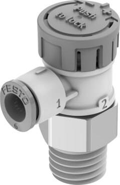 Imagen 1 de Válvula de estrangulación y antirretorno - VFOE-LE-T-R14-Q6-F1A