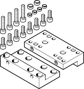Imagen 1 de Kit placa adaptadora - EHAM-H1-25-L2-80