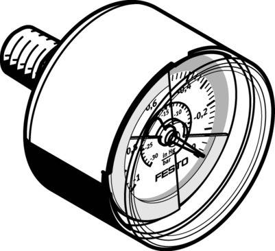 Imagen 1 de Vacuómetros - VAM-40-V1/0-R1/8-E-RG