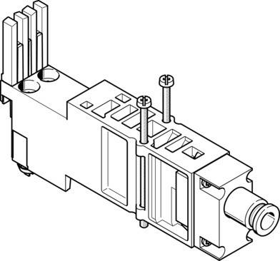 Imagen 1 de Placa de alimentación vertical - VMPA2-VSP-QS8