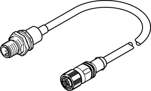 Imagen 1 de Cable del motor - NEBM-M12G4-RS-2.23-N-M12G4H