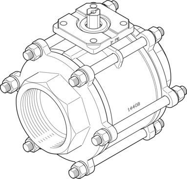 Imagen 1 de Válvula de bola - VZBA-4"-GG-63-T-22-F10-V4V4T