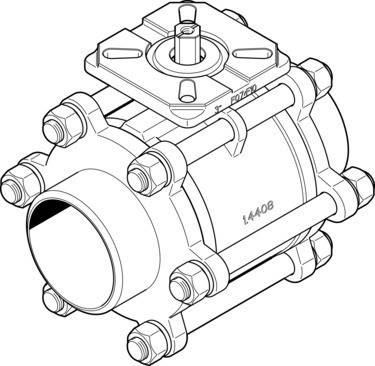 Imagen 1 de Válvula de bola - VZBA-3"-WW-63-T-22-F0710-V4V4T