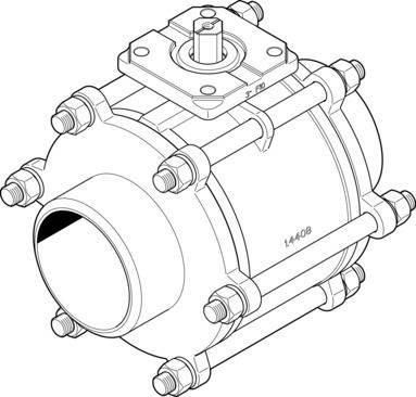Imagen 1 de Válvula de bola - VZBA-4"-WW-63-T-22-F10-V4V4T