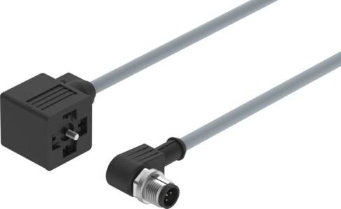 Imagen 1 de Cable de conexión - NEBV-A1W3F-P-K-0.3-N-M12W3