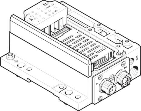 Imagen 1 de Conexión eléctrica - VMPA-ASI-EPL-G-8E8A-Z