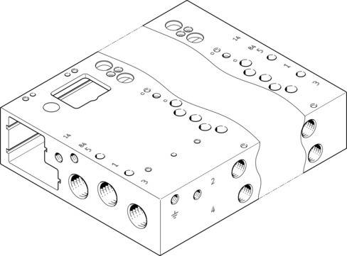 Imagen 1 de Perfil distribuidor - VABM-L1-14W-G14-4-GR