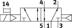 Imagen 5 de Electroválvula - VUVG-LK10-M52-AT-M5-1H2L-F1A