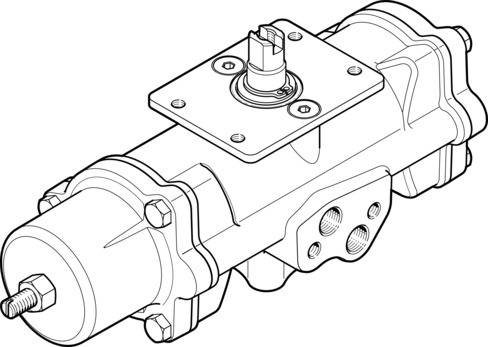 Imagen 1 de Actuador giratorio - DAPS-0015-090-RS1-F03-CR
