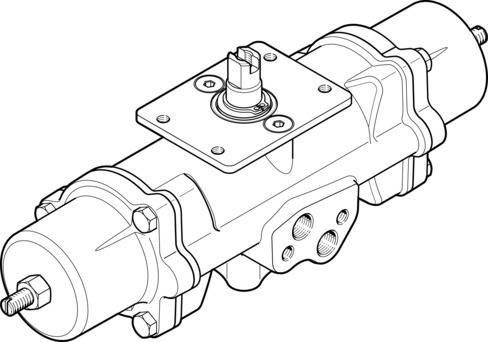 Imagen 1 de Actuador giratorio - DAPS-0015-090-RS4-F03-CR