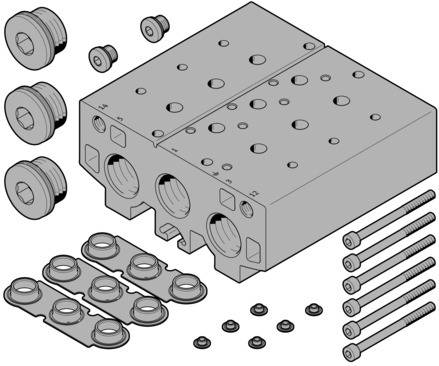 Imagen 1 de Bloque de conexión - VABM-B10-30E-G34-2