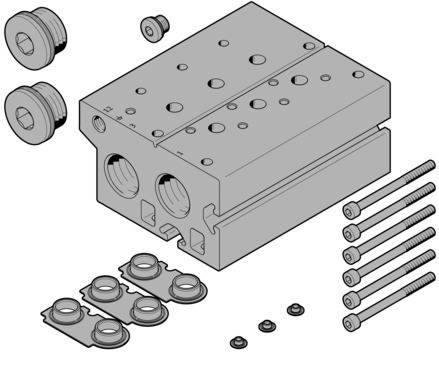 Imagen 1 de Bloque de conexión - VABM-B10-30E-G34-2-P3