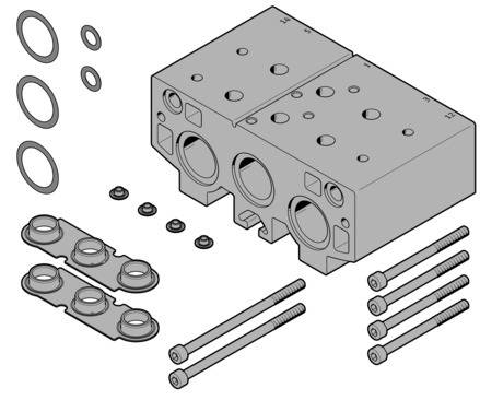 Imagen 1 de Bloque de conexión - VABM-B10-30EEE-G34-2