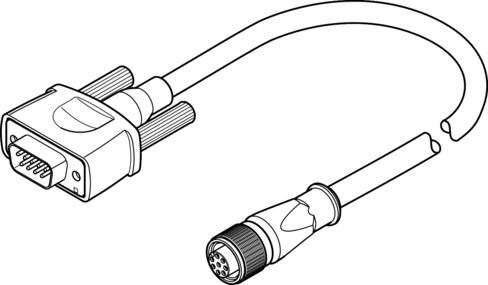 Imagen 1 de Cable del encoder - NEBM-M12G8-E-10-S1G9