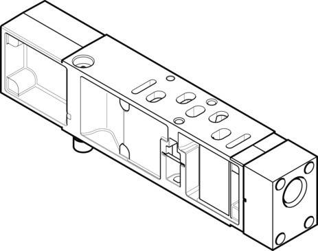 Imagen 1 de Placa de alimentación vertical - VABF-S4-1-P1A14-N14