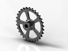 Imagen 1 de RUEDA 3/4" Z114 SIMPLE DE FUNDICION